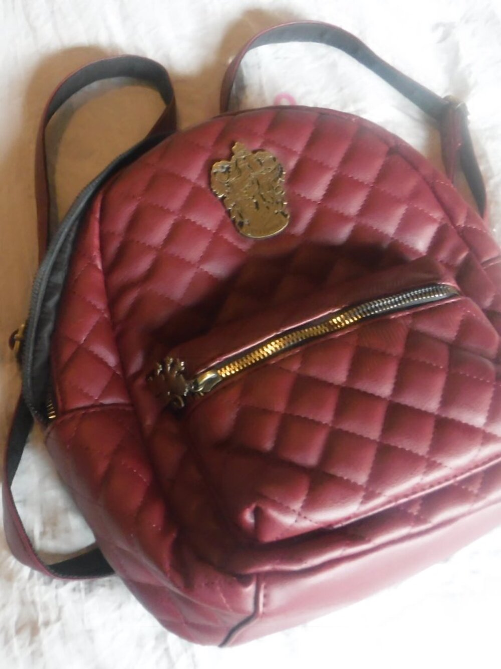 Harry potter Burgundy Gryffindor Quilted mini Backpack